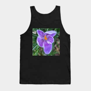 Purple, Orange and White Flower 2 Tank Top